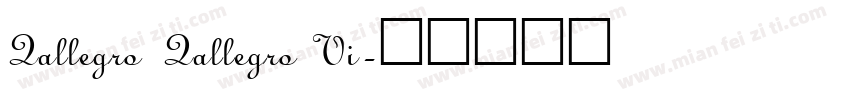 Qallegro Qallegro Vi字体转换